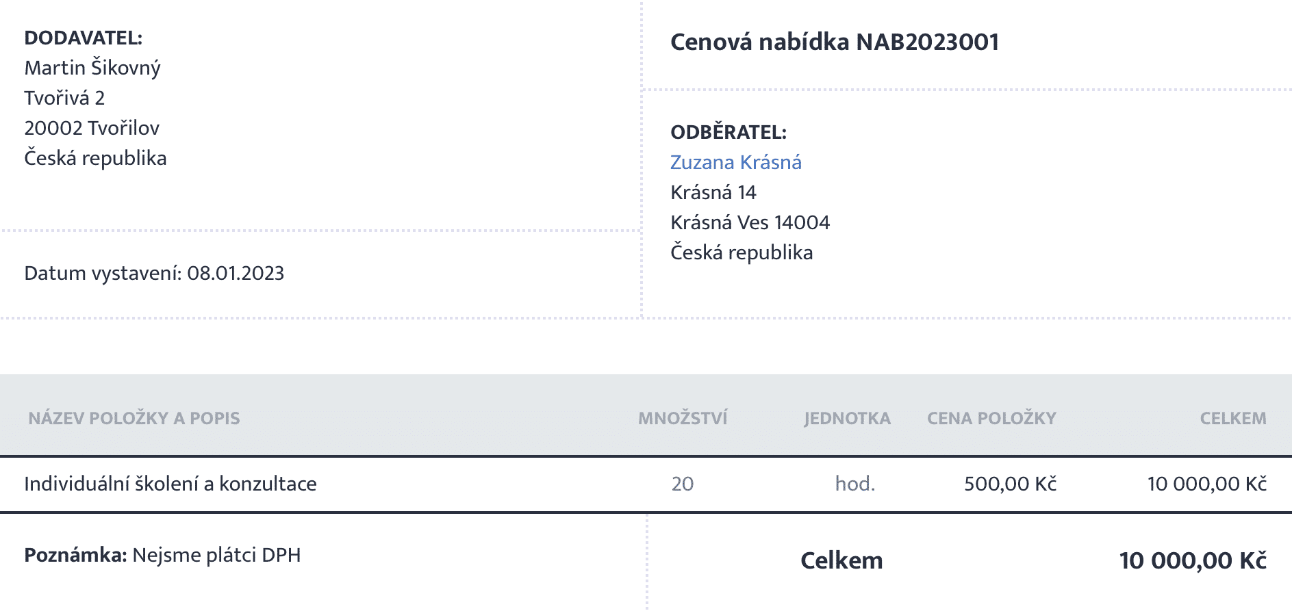 Jak má vypadat závazná objednávka?