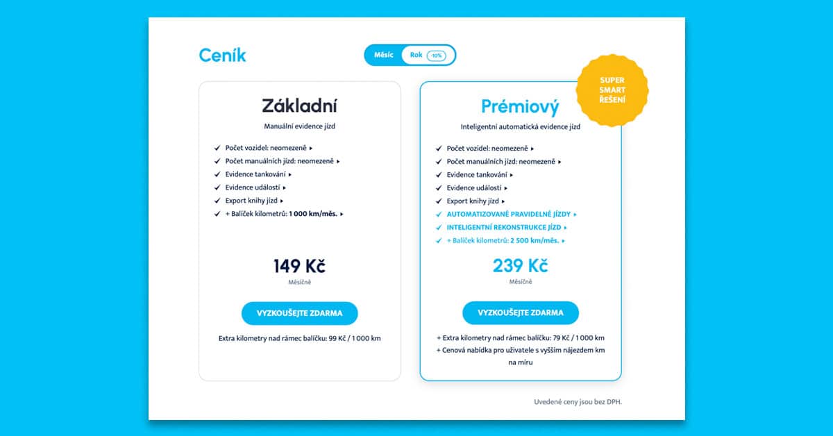 SuperCesťák ceník